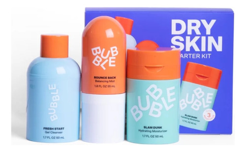 Bubble Skincare Dry Skin Starter Kit Piel Normal A Seca