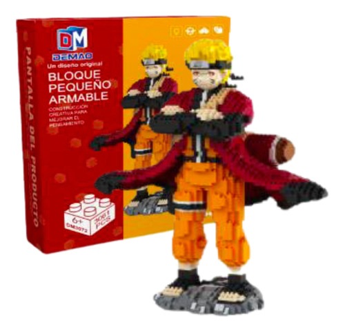 Figura Naruto Sabio Shippuden Mini Bloques Armables 