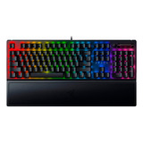 Teclado Gamer Razer Black Widow Blackwidow V3 Qwerty Green Inglés Us Color Negro Con Luz Rgb