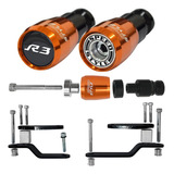 Slider Dianteiro Speed Style Yamaha R3 2020 Laranja