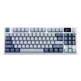 Teclado Mecánico Ruso Intercambiable En Caliente Rgb De Tres