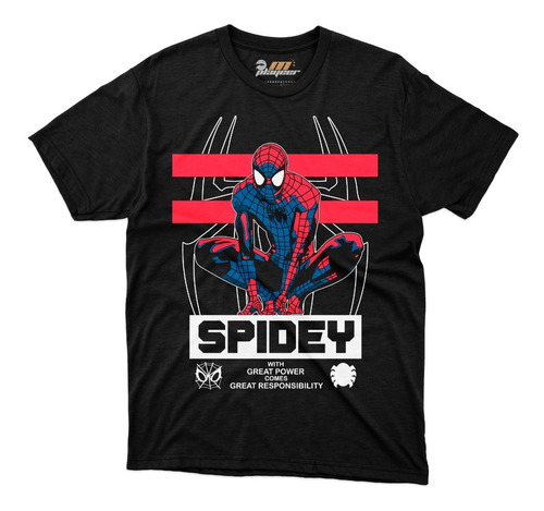 Playera Spider Man Peter Parker Spidey Gran Poder Marvel