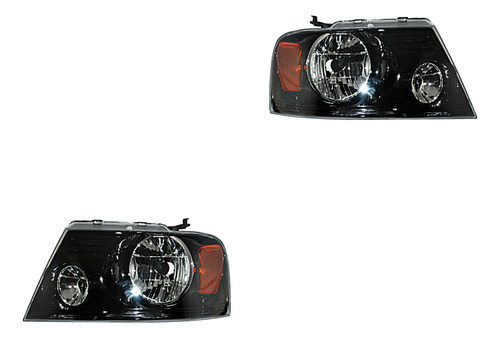 Ford F150 Lobo 2004 2008 Mark Lt Faros Fondo Negro 2006 2007