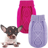 Suéter De Chihuahua De 2 Piezas Para Perro Pequeño, Suéter D