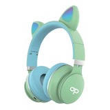 Audífono Bluetooth Orejas De Gato Audiopro Ap02049g Verde