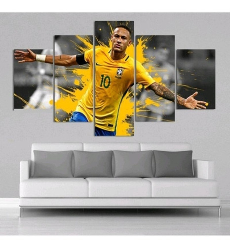 Quadro Decorativo Neymar Jr Futebol Mdf Sala Quarto