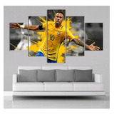 Quadro Decorativo Neymar Jr Futebol Mdf Sala Quarto