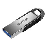 Pendrive Sandisk Ultra Flair 32gb 3.0 Prateado/preto Lacrado