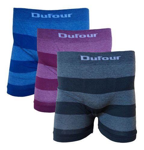 Pack X 3 Calzoncillos Boxers Dufour Rayas Algodón S Al Xxl