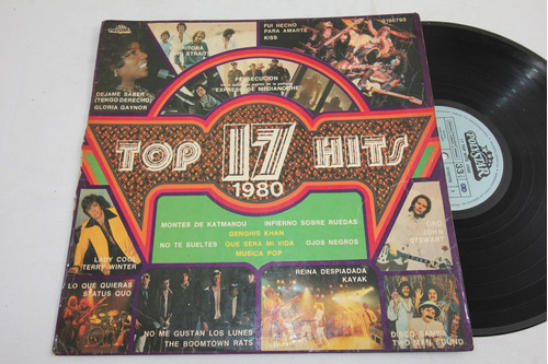 Vinilo 17 Top Hits 1980 Kiss Dire Straits Gaynor Cher Kayak
