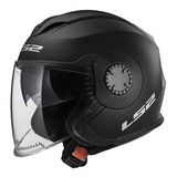 Casco Moto Abierto Ls2 570 Verso Mate Cuota Devotobikes