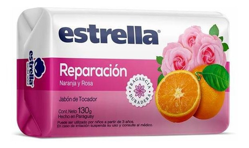 Jabon En Barra De Tocador Varias Fragancias Estrella 130g