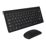 Kit Mini Teclado E Mouse Usb Sem Fio  Macbook E Notebook