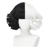 Cruella Cosplay Nature Wig Curls Peruca Cosplay Ou Uso Diári