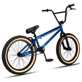 Bicicleta Bmx Série 10 Aro 20 Aço Hi-ten K7 Cog 9 Cor Azul