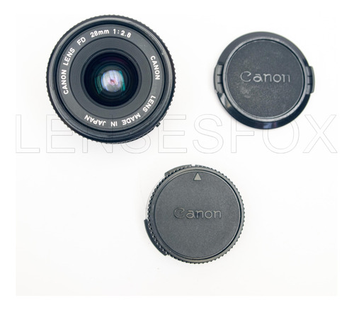 Canon Lens Fd 28mm F:2.8 Tapas Grabadas Orig. C/nuevo Ver