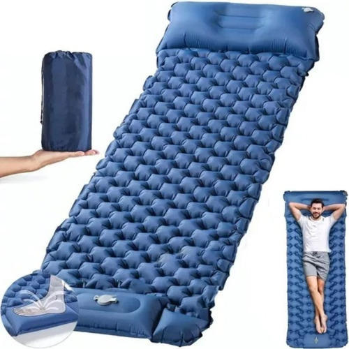 Colchoneta Inflable Plegable Para Camping Y Senderismo