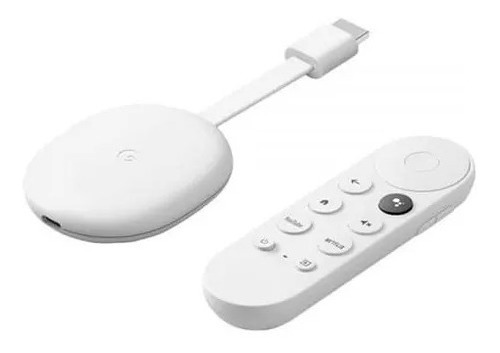 Chromecast 4ta Generación Google Tv Hd Blanco Control Remoto