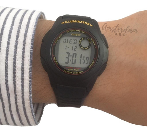 Reloj Casio F-200w-2bdf  Agente Oficial ...amsterdamarg...