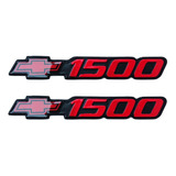 Par Emblemas Chevrolet Cheyenne Silverado 1500 99-07 Rojo