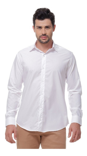 Camisa Manga Longa Masculina Social Confort