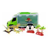 Transportador Camión Dinosaurios + Huevos Lanzador De Carro