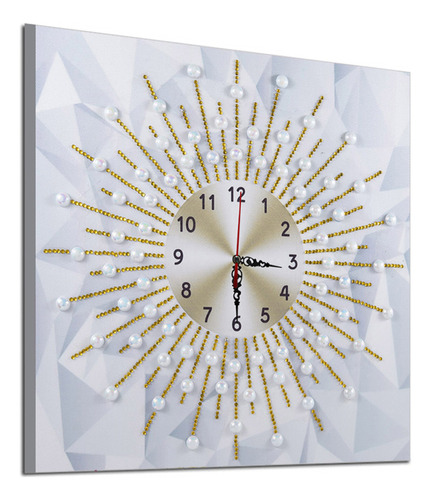 Reloj De Pared D Clock Kits Con Pintura De Diamantes En 5 Di