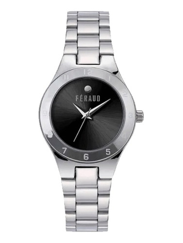 Reloj Feraud Mujer Acero Plateado Numeros Clasico F5530 Lsln