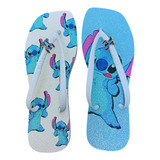 Chinelo Havaianas Square Personalizada Stitch Com Pingente