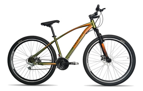 Mountain Bike Black Panther Mafia R29 18v Color Verde Con Pie De Apoyo