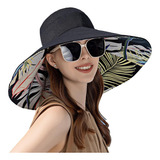 Sombreros De Ala Ancha Para Mujer, Sombrero De Playa Pleg