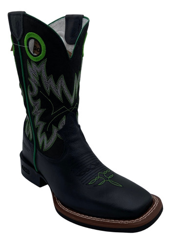 Bota Texana Durango Preto/verde Ref:120089