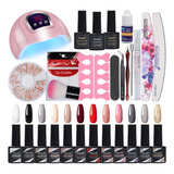 Kit De Esmalte De Uñas De Gel Con Lámpara De Uñas De 54 .