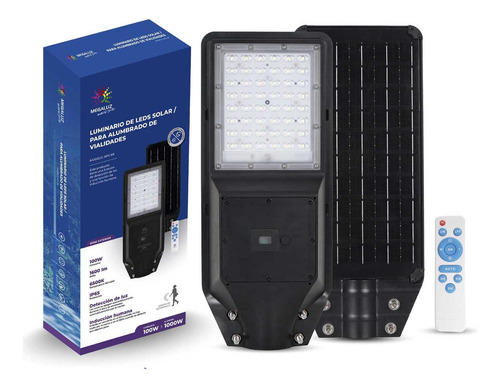 Lampara Solar Exterior 100w/1000w Con Control Remoto Ip65