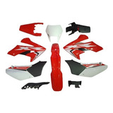 Kit De Plasticos Tornado 250  Rojo Con Calcos Ab 10p