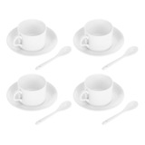 Juego De Tazas Y 4 Tazas De Café De Porcelana China Alta