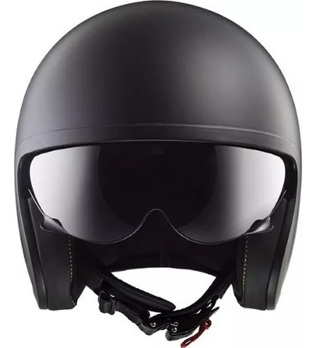 Casco Moto Abierto Ls2 Of 599 Spitfire Negro Mate Top Racing