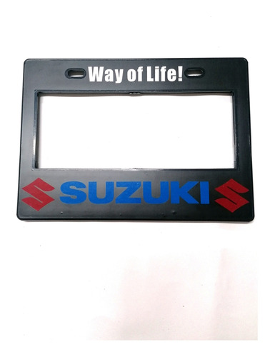 Porta Placa Moto Universal Placa Grande Suzuki 