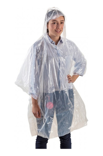 Capa Poncho Impermeable  + Estuche Llavero X 6 Unidades