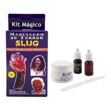 Kit De Maquiagem De Terror Slug Sangue E Queimadura