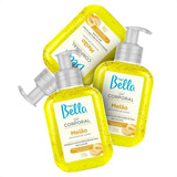 Kit 03 Gel Hidratante Corporal Melão Depil Bella 250g