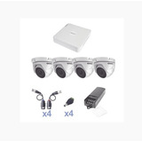 Kit Turbohd 720p Dvr 4 Ch 4 Cámaras Eyeball Epcom Kestxlt4ew