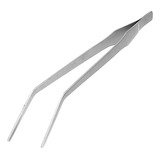 Pinza Precisión Emplatar Garnish Acero Chef Curva 18cm