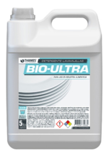 Detergente Lavavajilla Bio Ultra 5lts. Thames Sin Fragancia