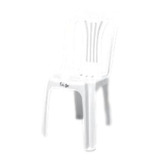 Silla Plástica Blanca Apilable Antideslizante X1u.(cod.6354)