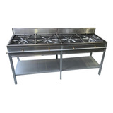 Estufa Industrial De Acero Inox 4 Quemadores 