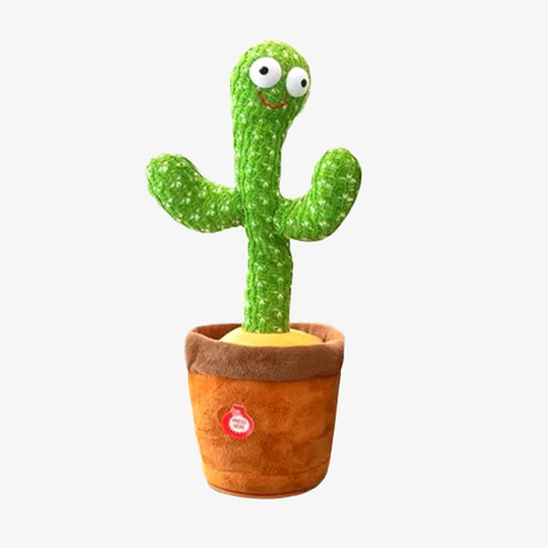 Cactus Bailarin Recargable Usb Para Niños Canta Y Repite 