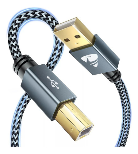 Cable De Impresora Usb 2.0 Para Hp Cannon Brother,2m