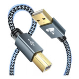 Cable De Impresora Usb 2.0 Para Hp Cannon Brother,2m