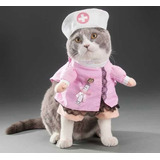 Disfraz Para Mascotas Enfermera Rosa
